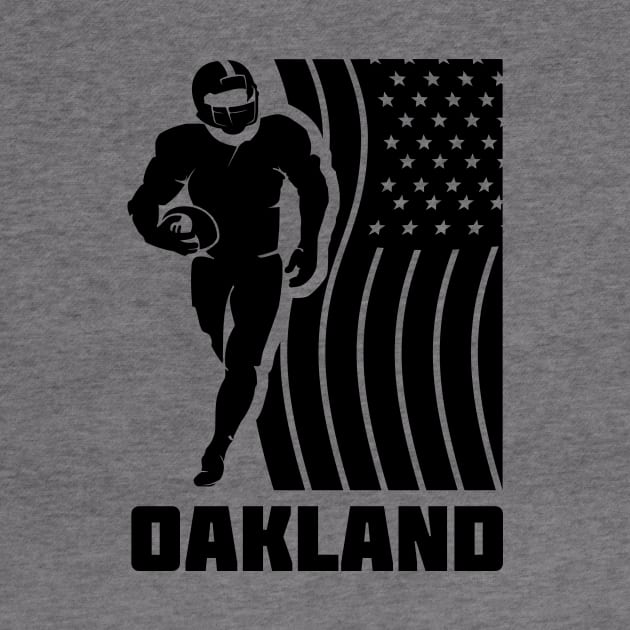 Oakland Football Team Color by Toogoo